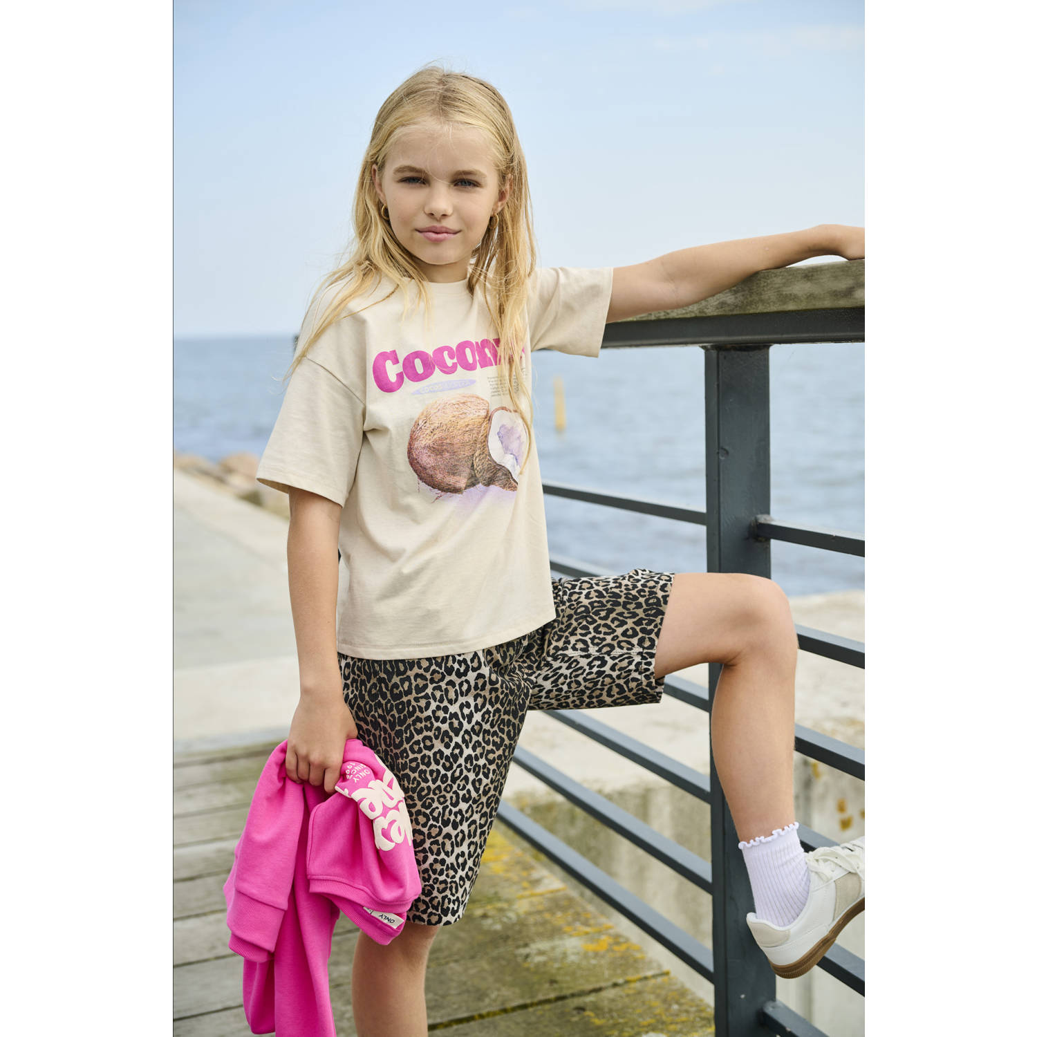 ONLY KIDS GIRL relaxed casual short bruin