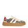 POSH by Poelman Lilly sneakers met panterprint ecru/zwart/rood