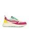 POSH by Poelman chunky sneakers roze/lichtgroen