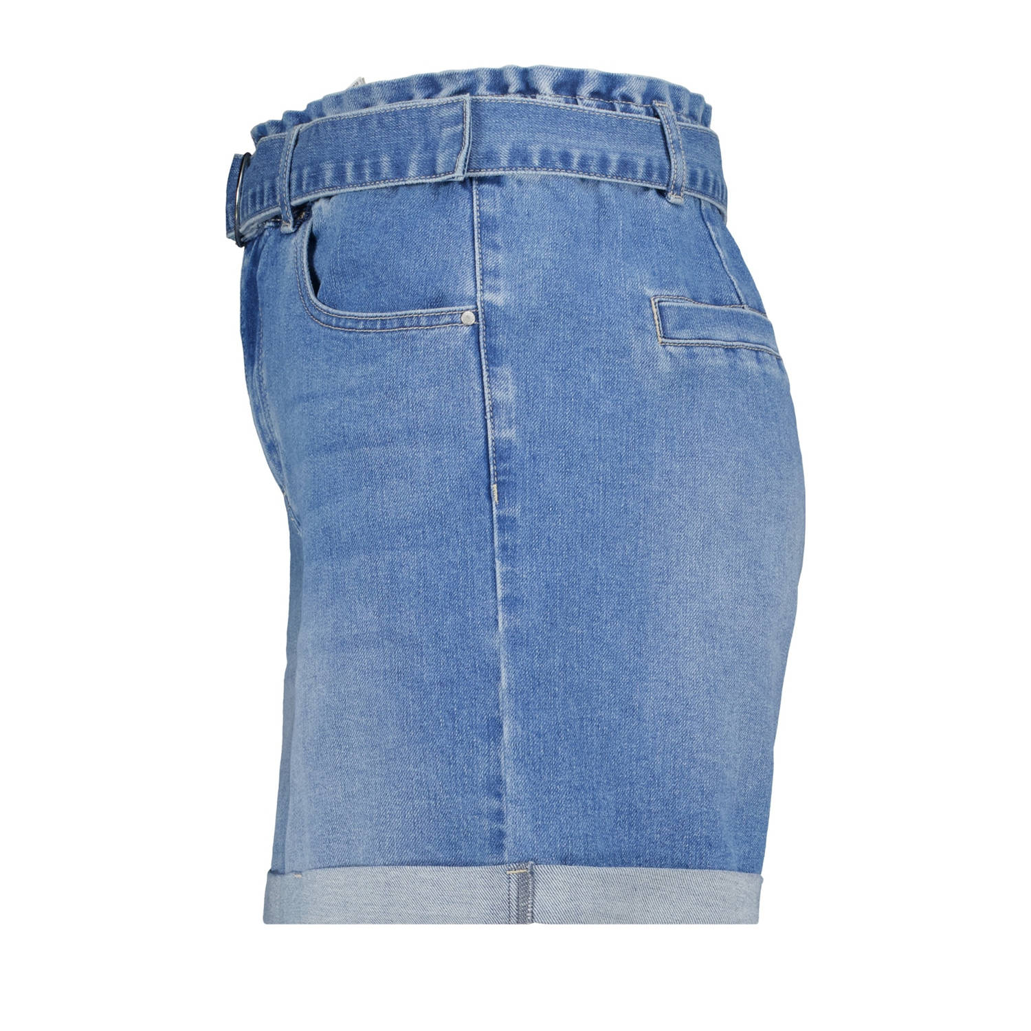 MS Mode high waist denim short medium blue denim