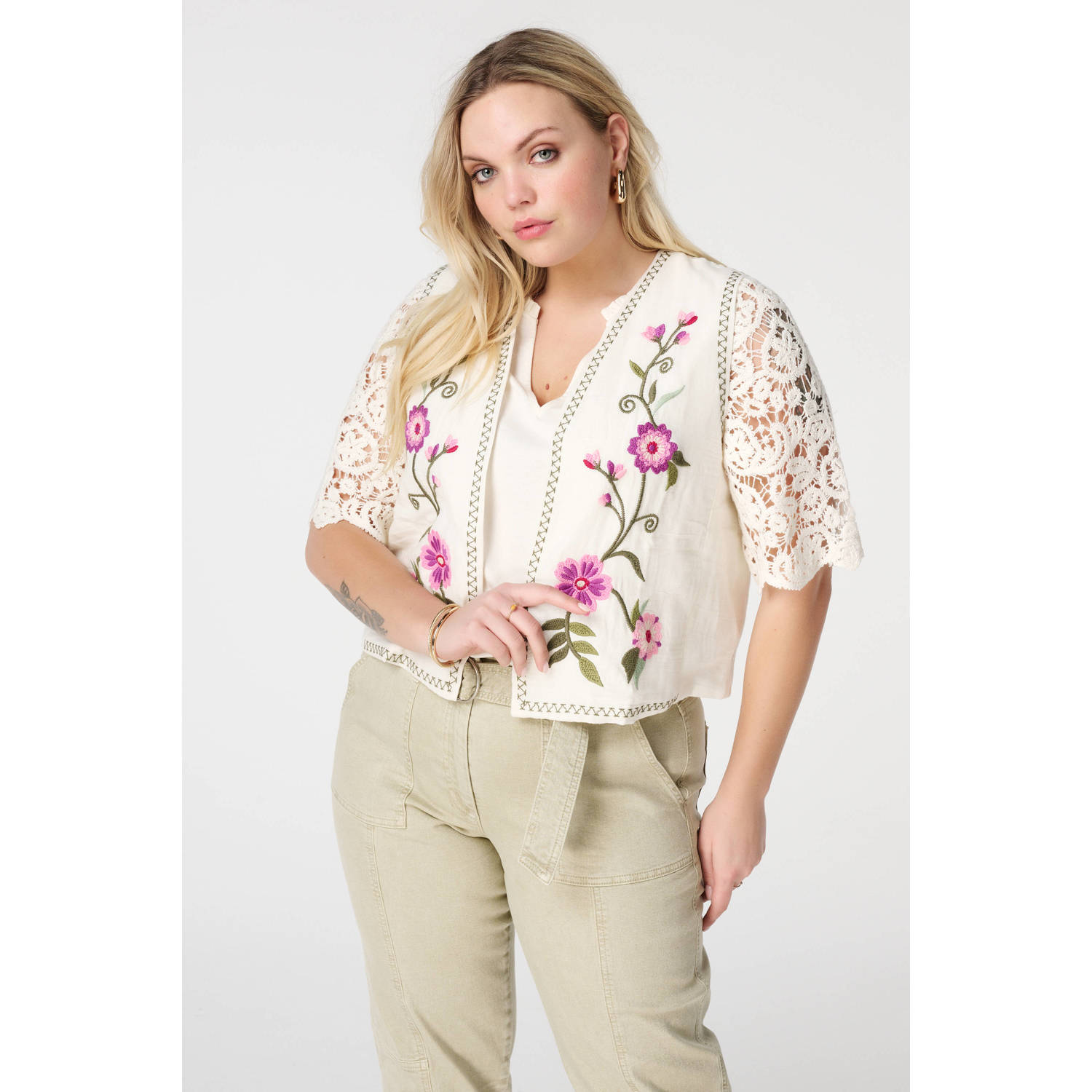 MS Mode gilet crème