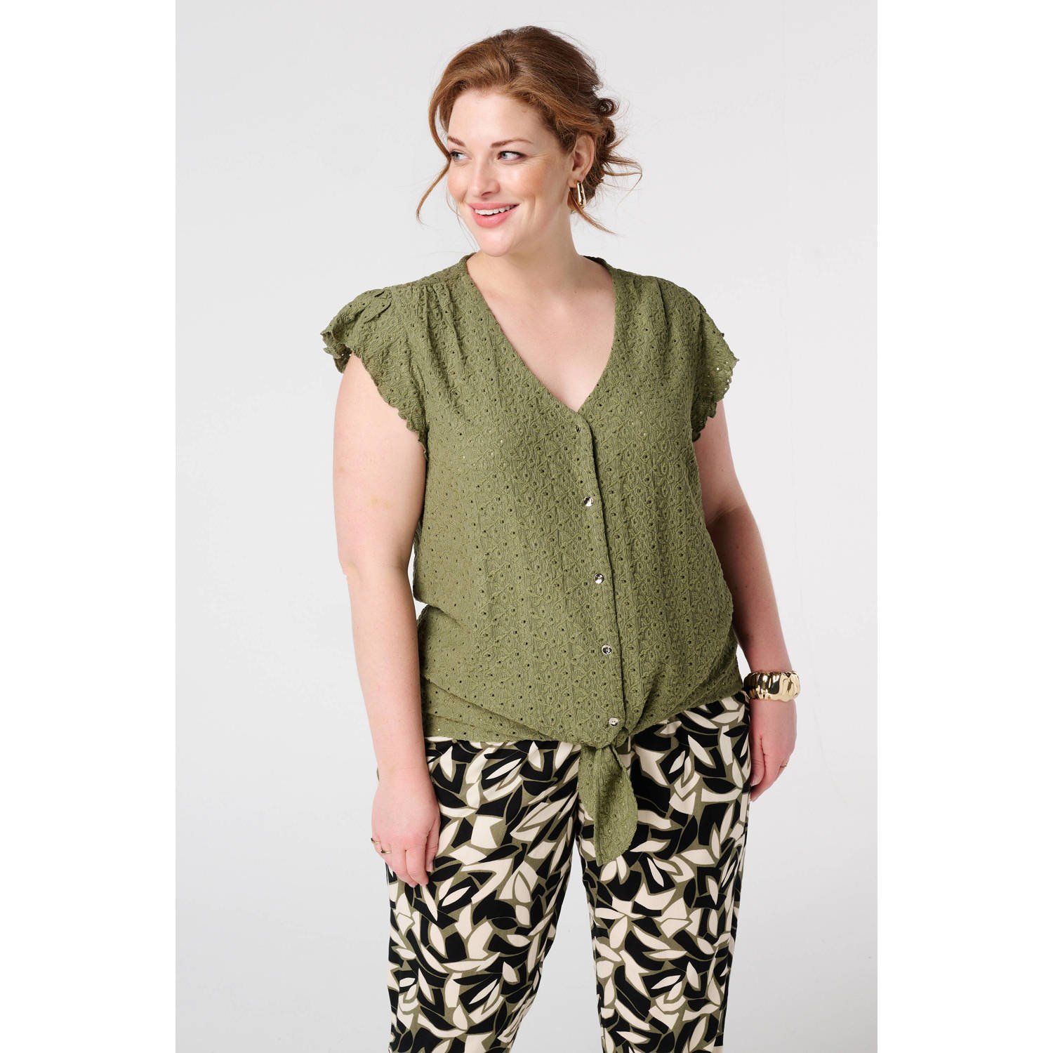 MS Mode blouse kaki