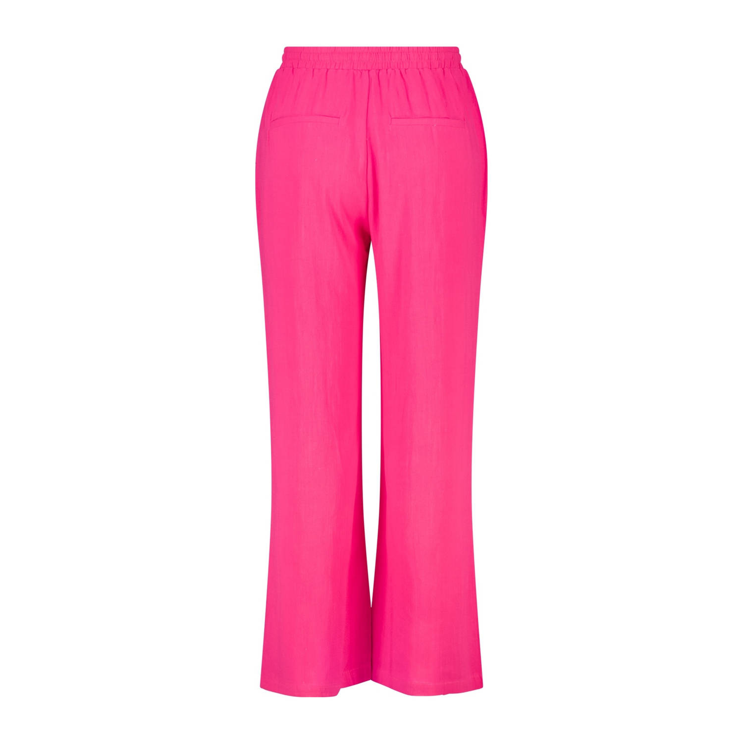 MS Mode wide leg regular waist casual broek roze