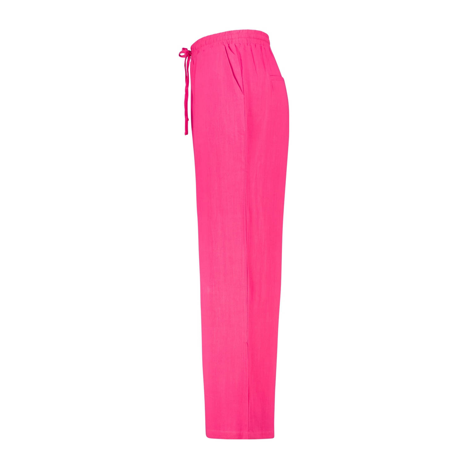 MS Mode wide leg regular waist casual broek roze