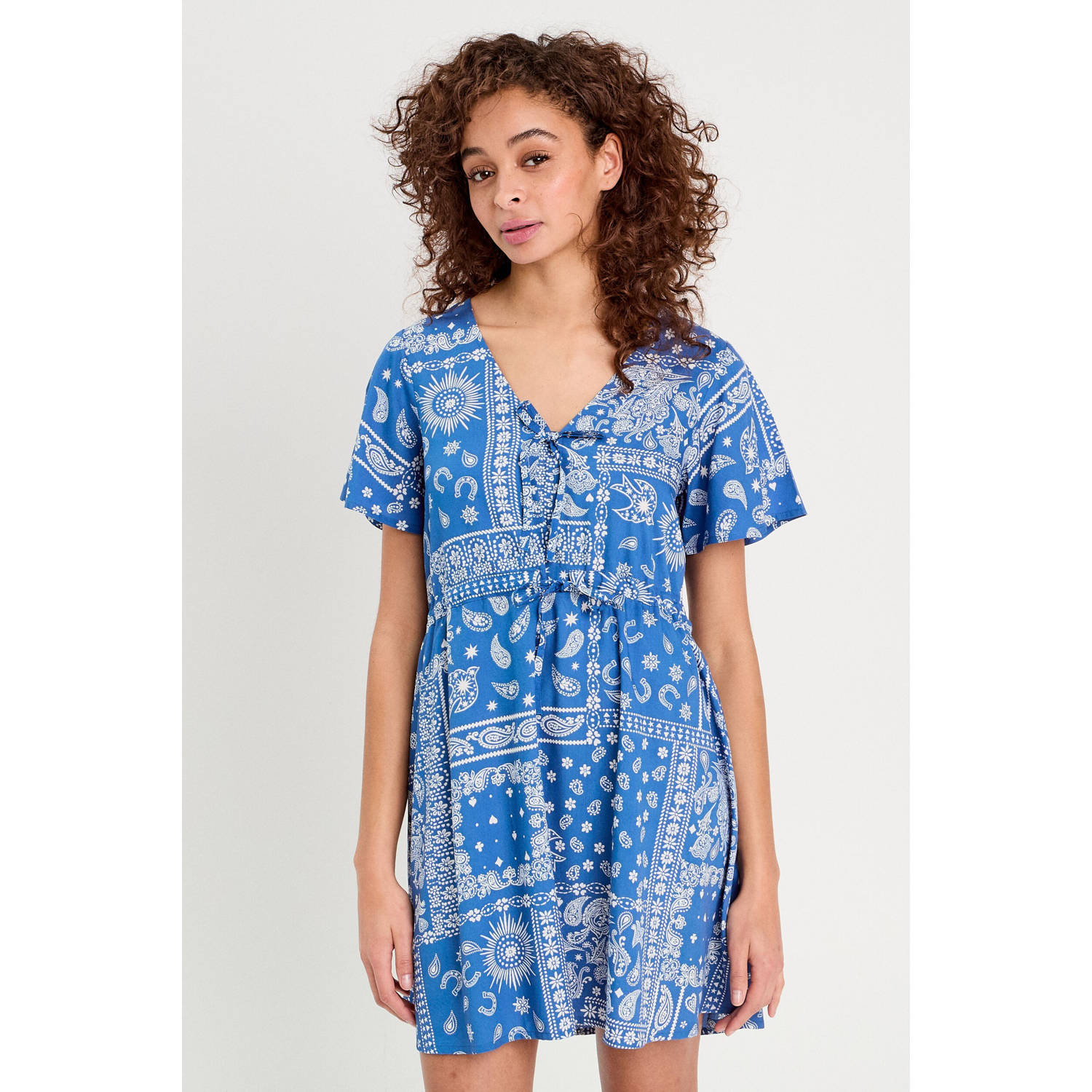Cache blauw