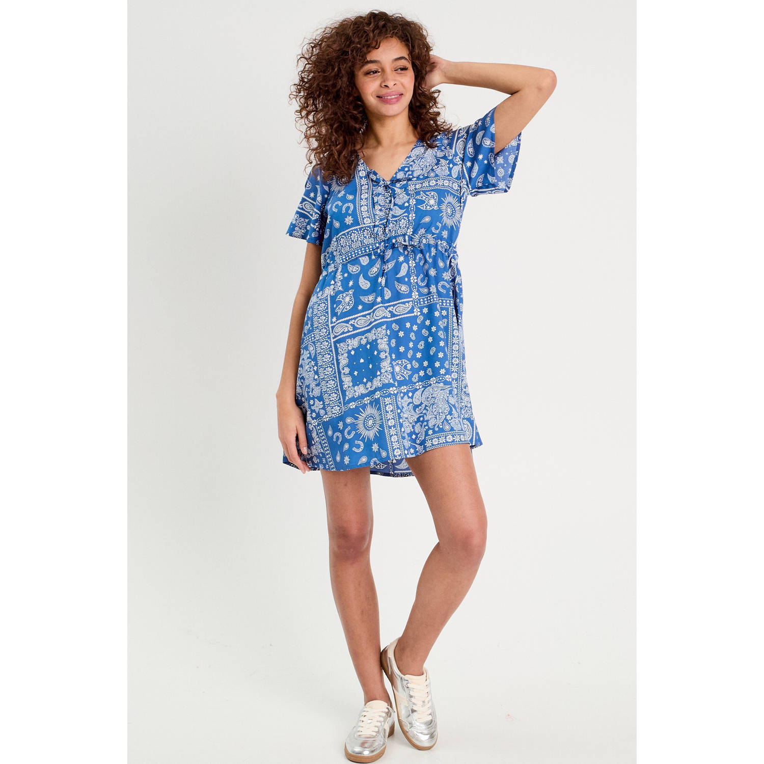 Cache blauw