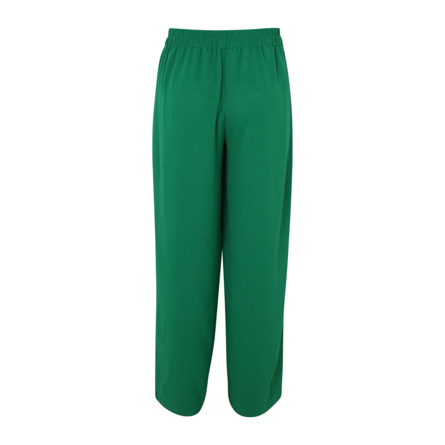 Paprika wide leg regular waist broek groen