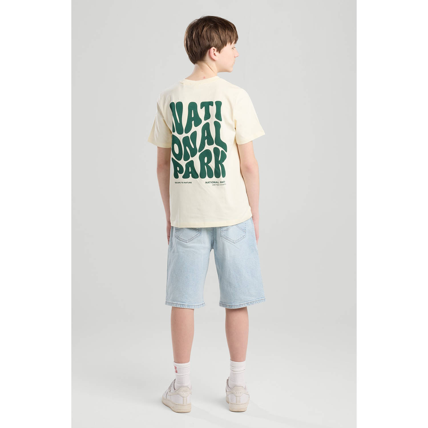 America Today T-shirt lichtgeel