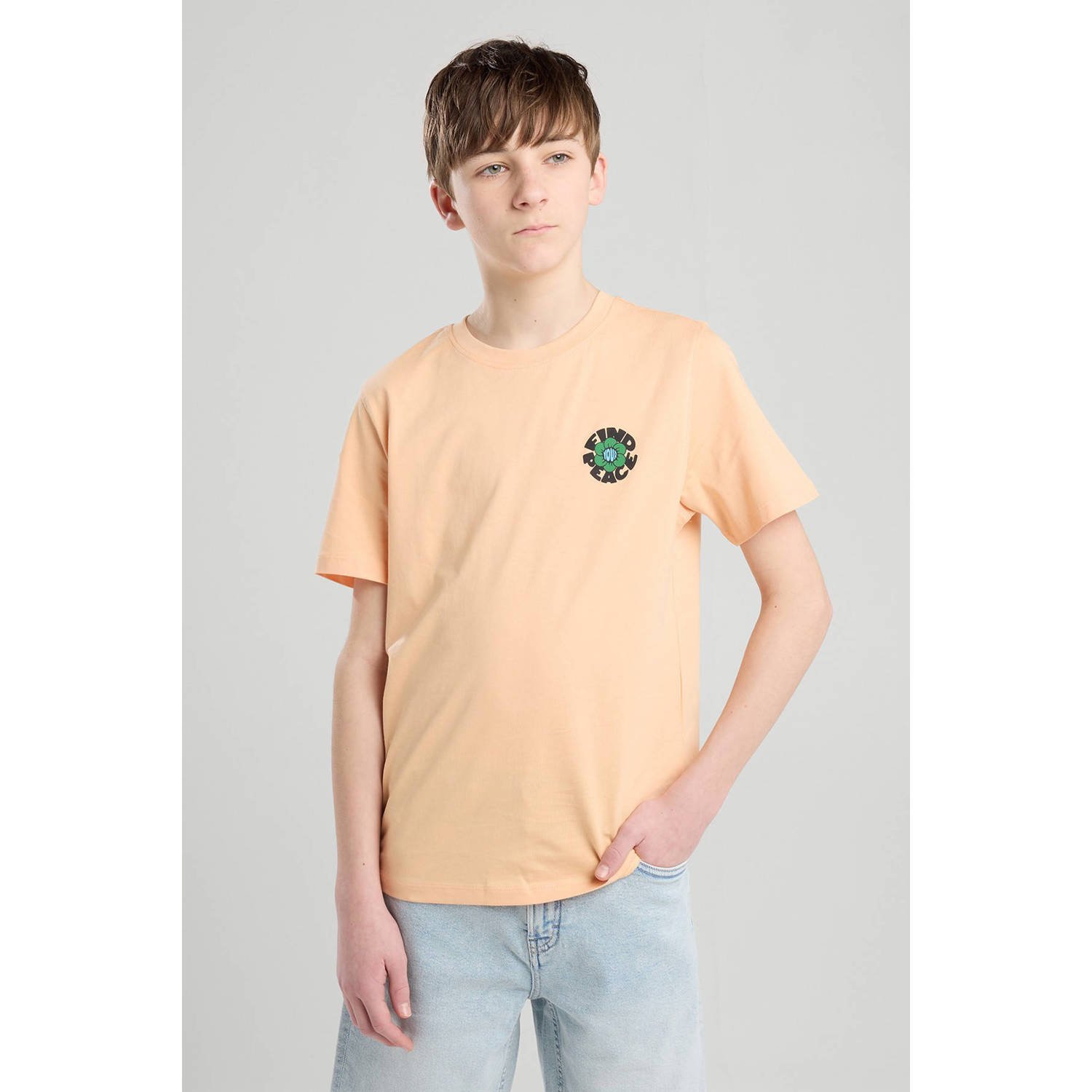 America Today T-shirt lichtoranje