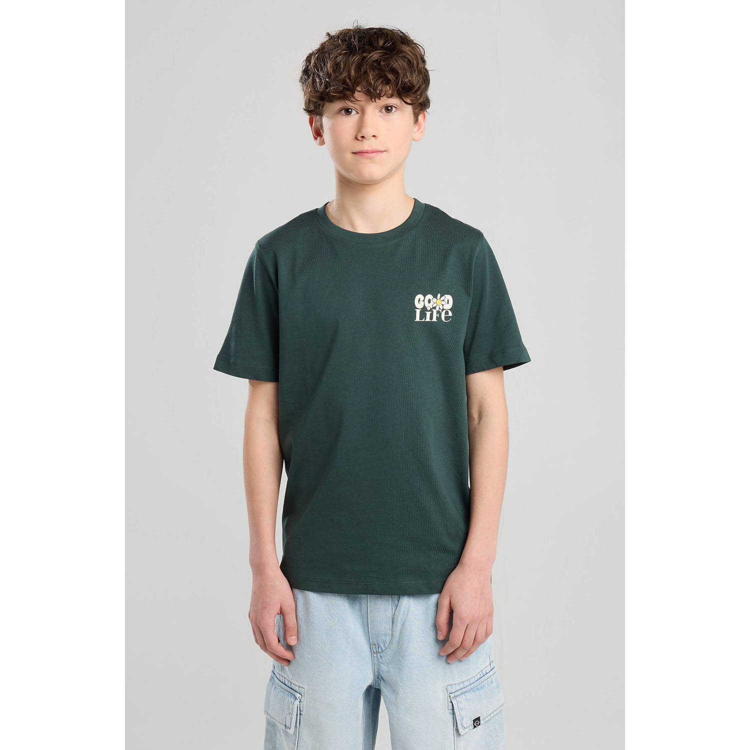 America Today T-shirt donkergroen
