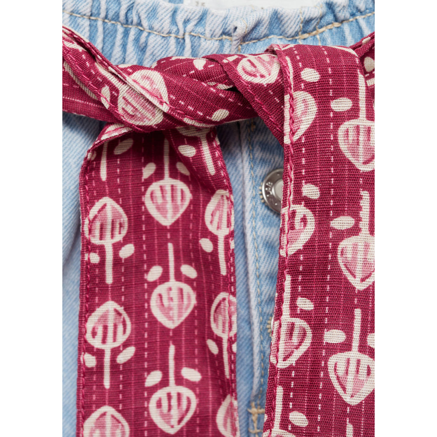 Mango Kids denim short light blue denim