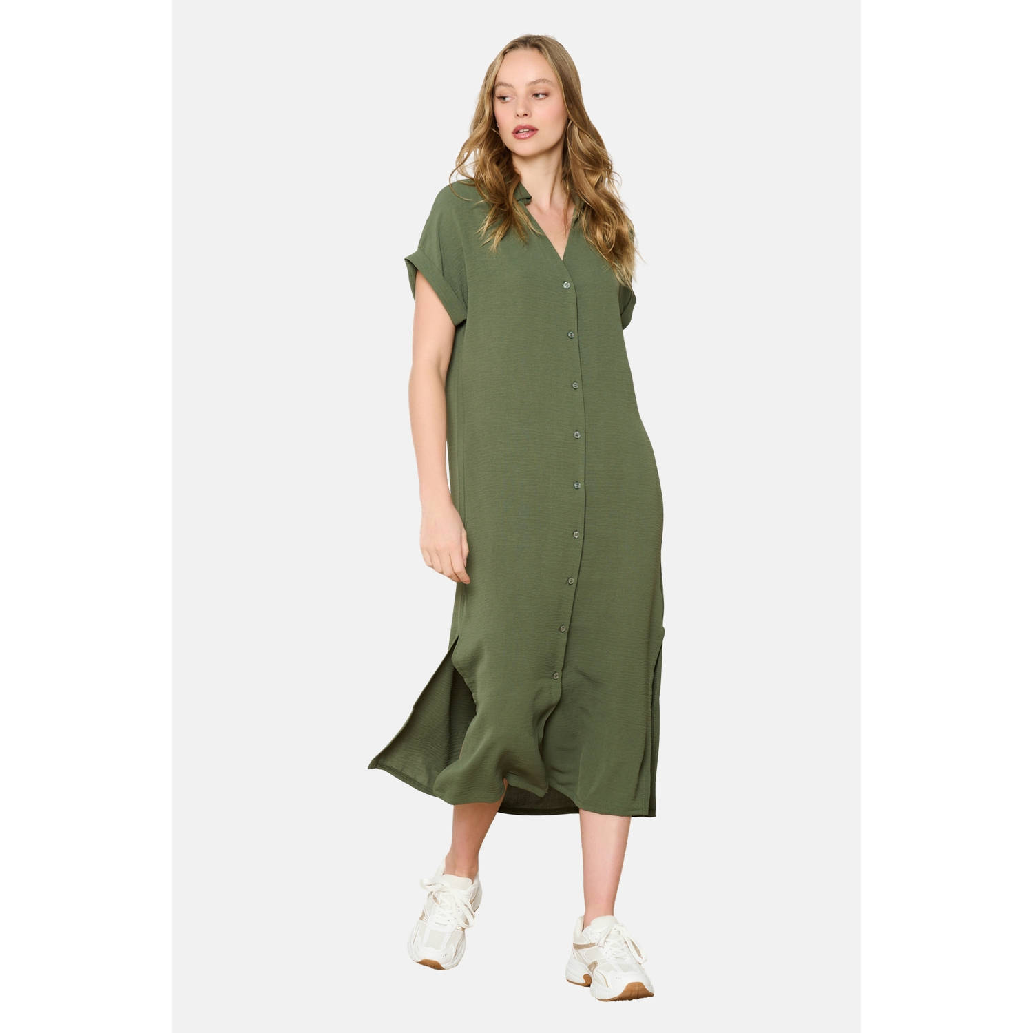 LOLALIZA blousejurk kaki