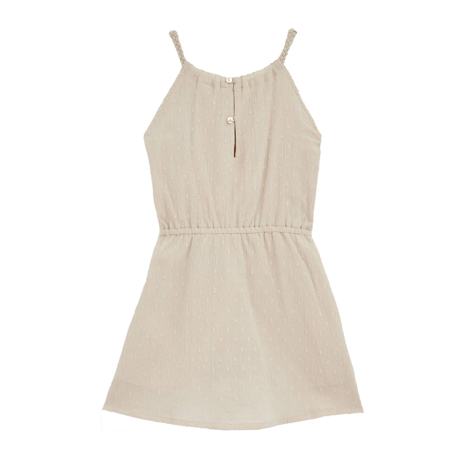 WE Fashion korte jurk beige