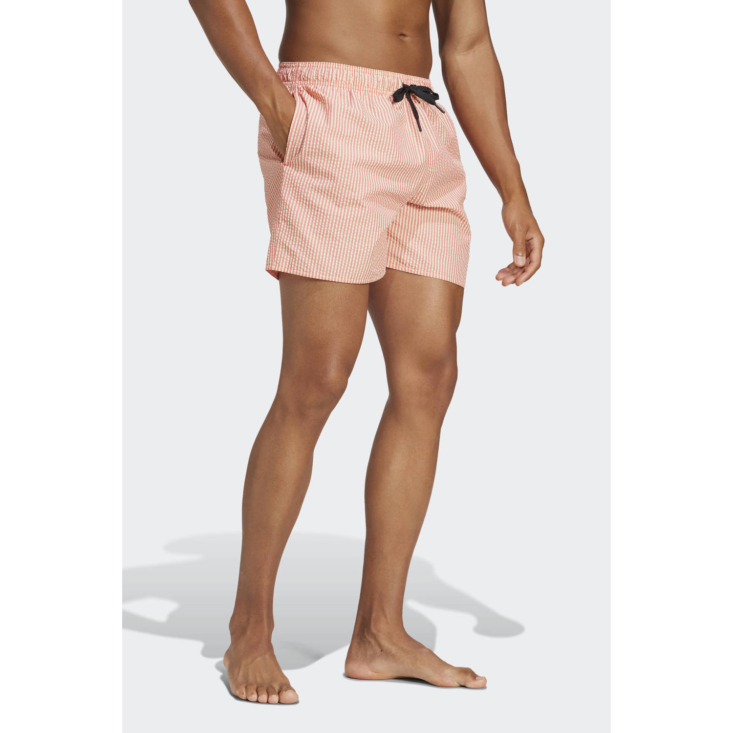 adidas Performance seersucker zwemshort rood