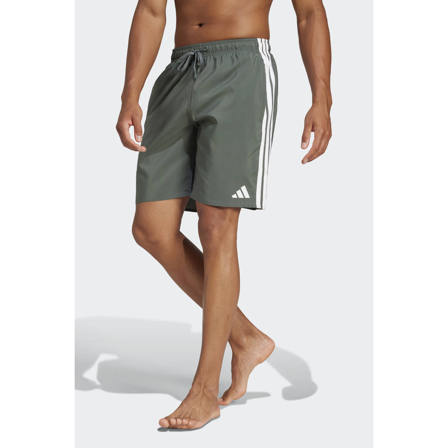 adidas Performance zwemshort grijsgroen