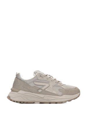 Grid-W L23 chunky suède sneakers beige