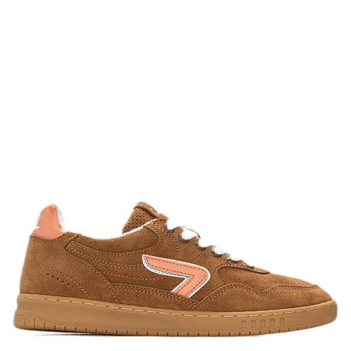 HUB Vancouver suède sneakers cognac afbeelding