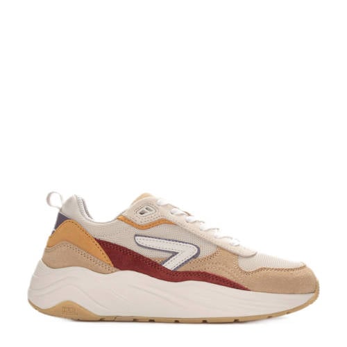 HUB Gilde S43 sneakers beige/oranje/rood afbeelding