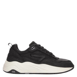 leren sneakers zwart/wit
