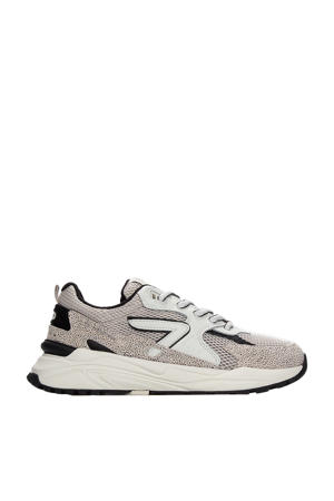 Grid S48 suède sneakers ecru/zwart