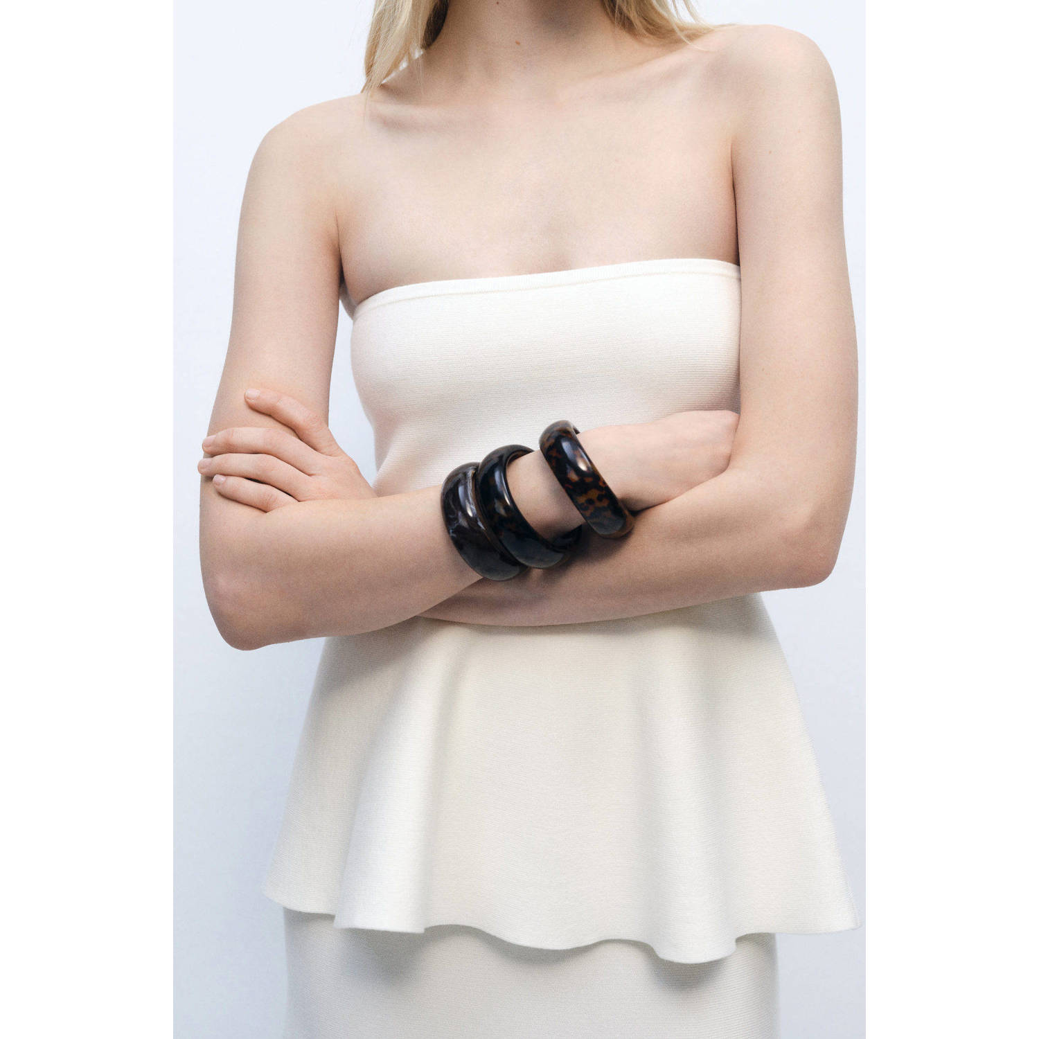 Mango strapless top