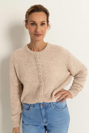 vest beige gebreid