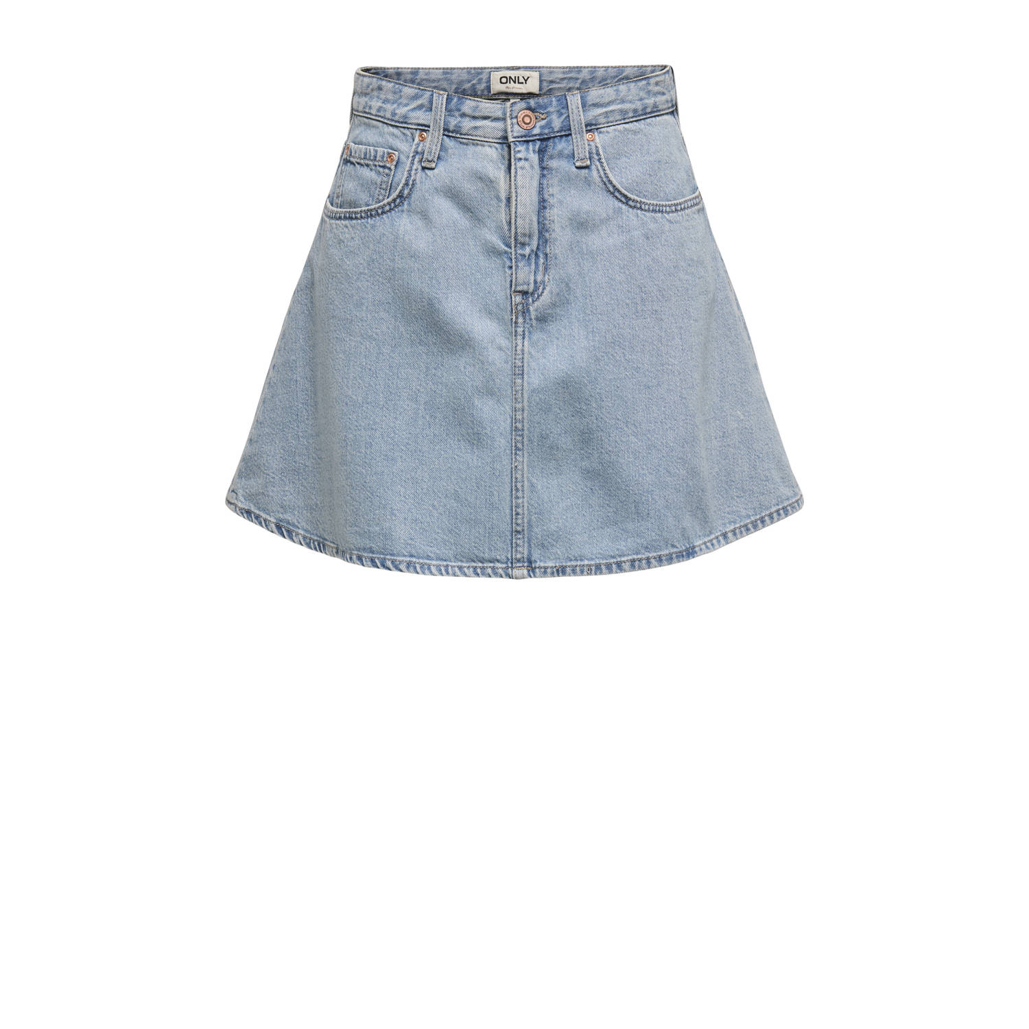 ONLY CARMAKOMA denim spijkerrok light blue denim