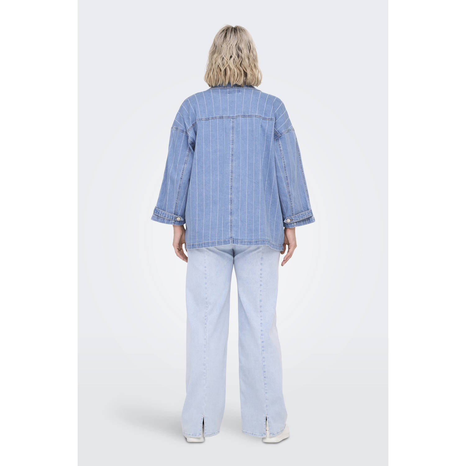 ONLY CARMAKOMA blouse light blue denim