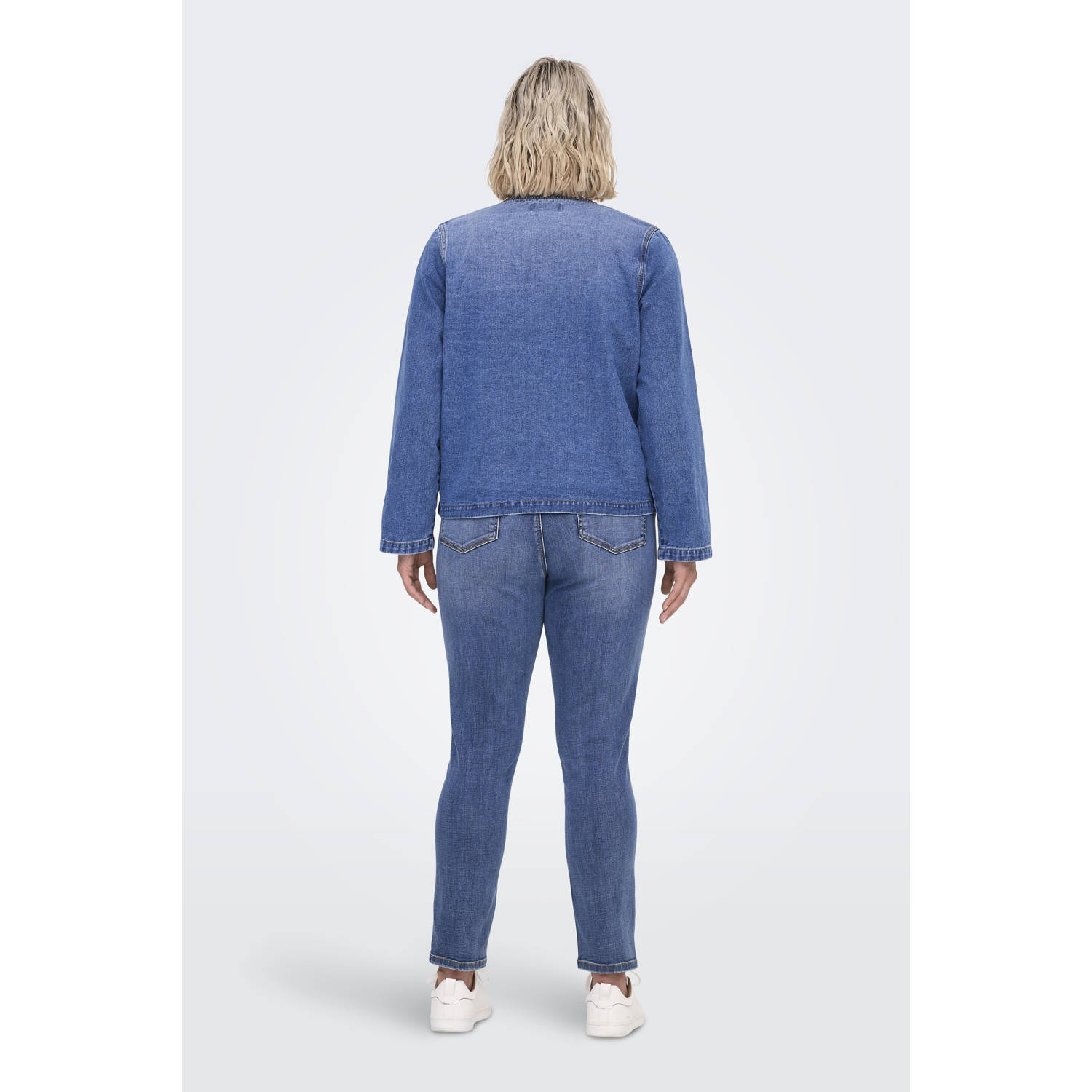 ONLY CARMAKOMA spijkerjas medium blue denim