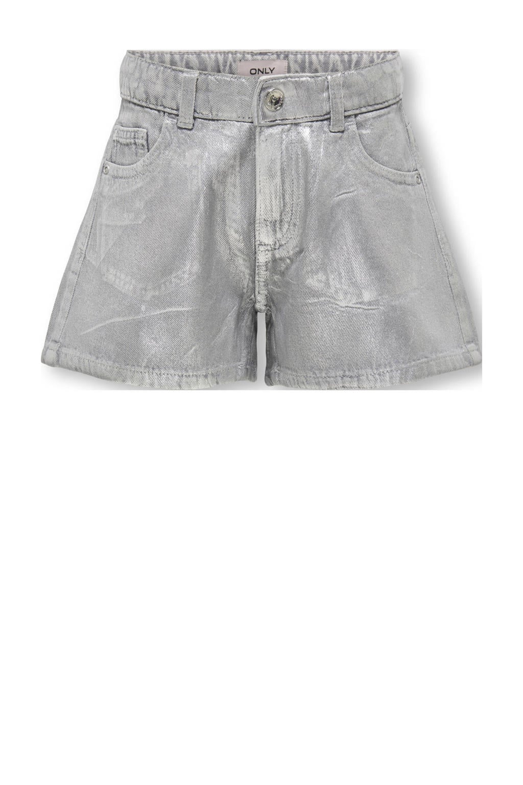 Grey denim meisjes KIDS ONLY GIRL regular fit short van katoen met effen