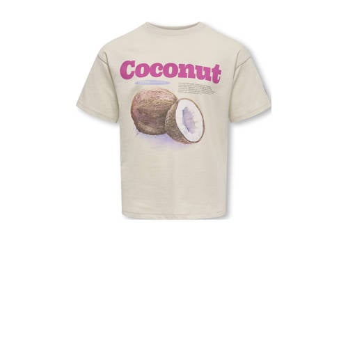 KIDS ONLY GIRL T-shirt beige afbeelding