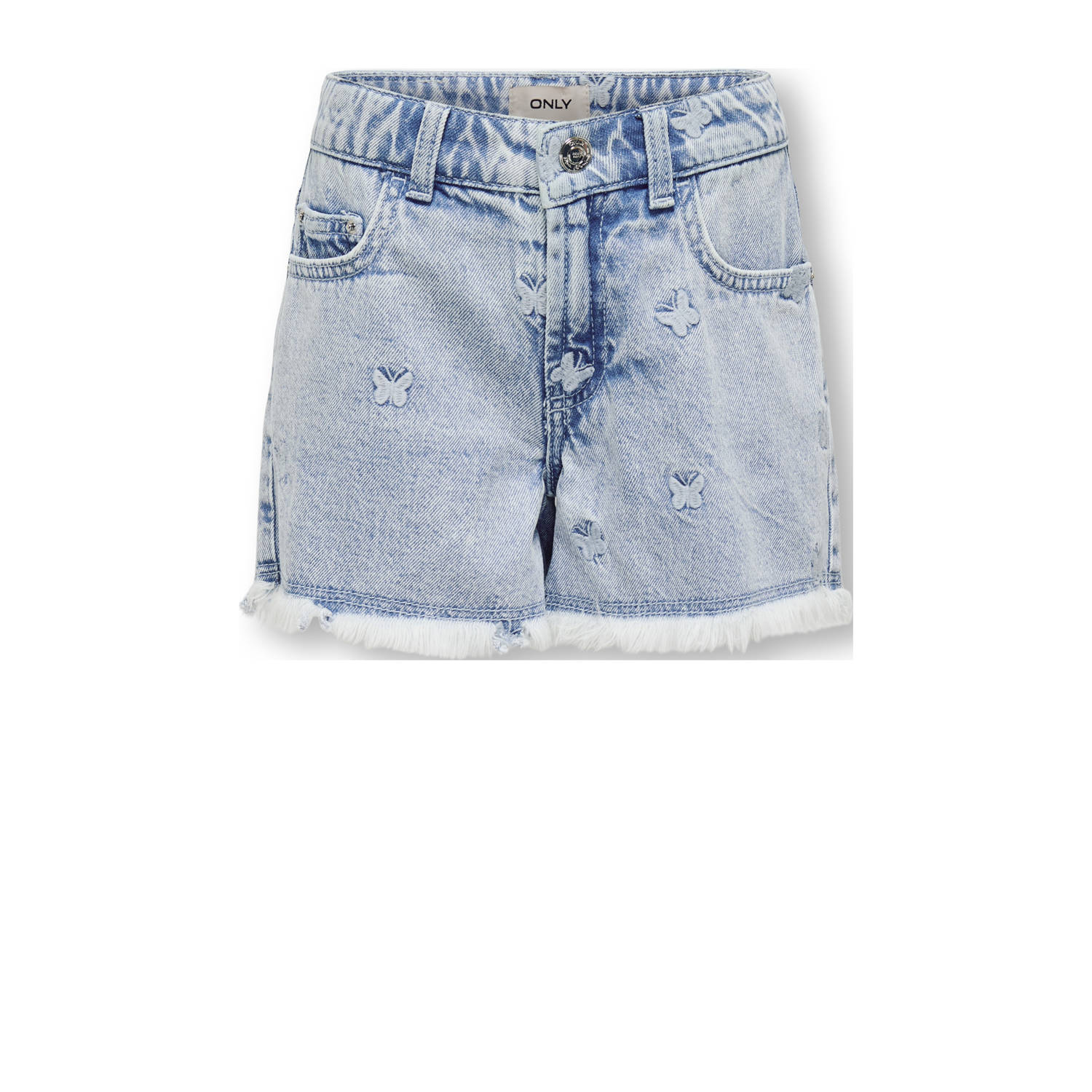 ONLY KIDS GIRL denim straight short light blue denim