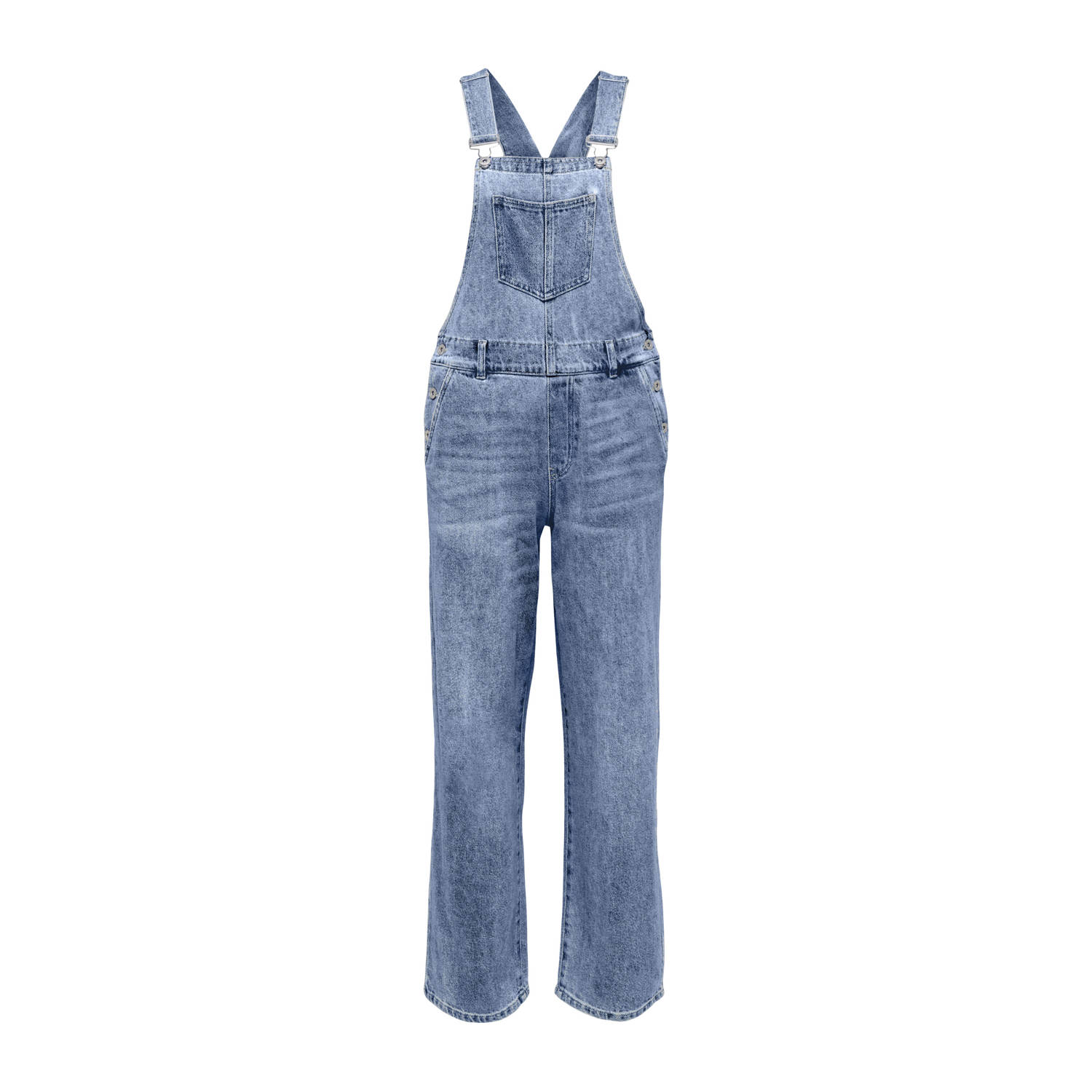 ONLY KIDS GIRL denim loose tuinbroek medium blue denim