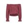 KIDS ONLY GIRL off shoulder top donkerrood