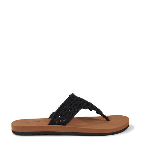 O'Neill Ditsy crochet teenslippers zwart afbeelding