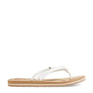 Ditsy teenslippers wit