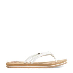 Ditsy teenslippers wit