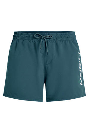 zwemshort Cali met logo petrol
