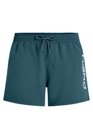 zwemshort Cali met logo petrol