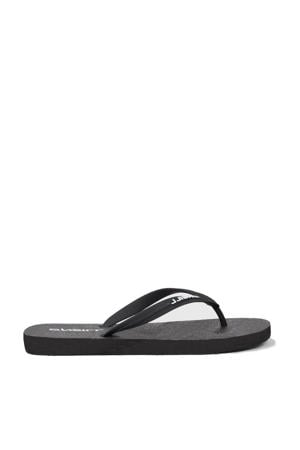 Profile small logo teenslippers zwart