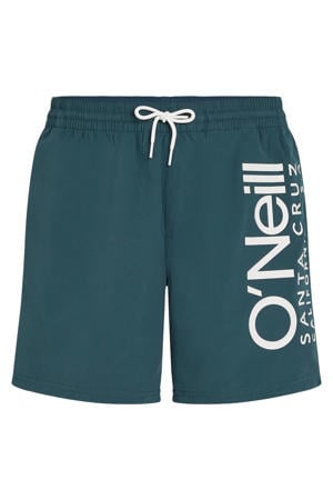zwemshort Cali met logo petrol