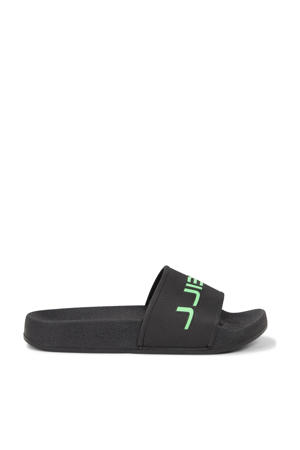 Logo  badslippers zwart
