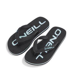 Profile logo  teenslipper zwart
