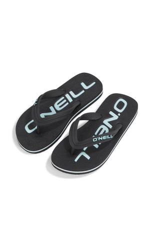 Profile logo  teenslipper zwart