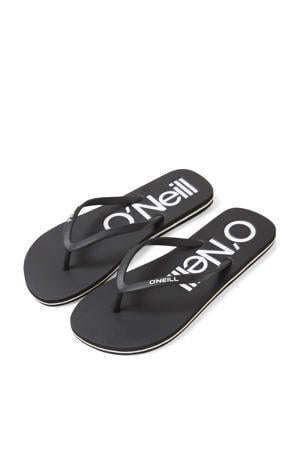 Profile logo teenslippers zwart