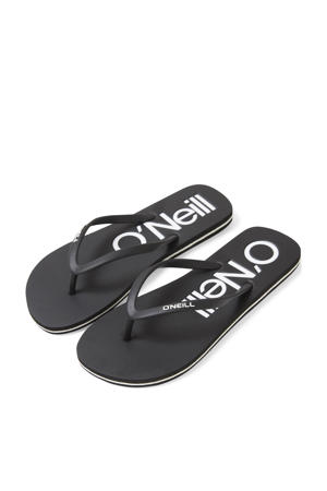Profile logo teenslippers zwart