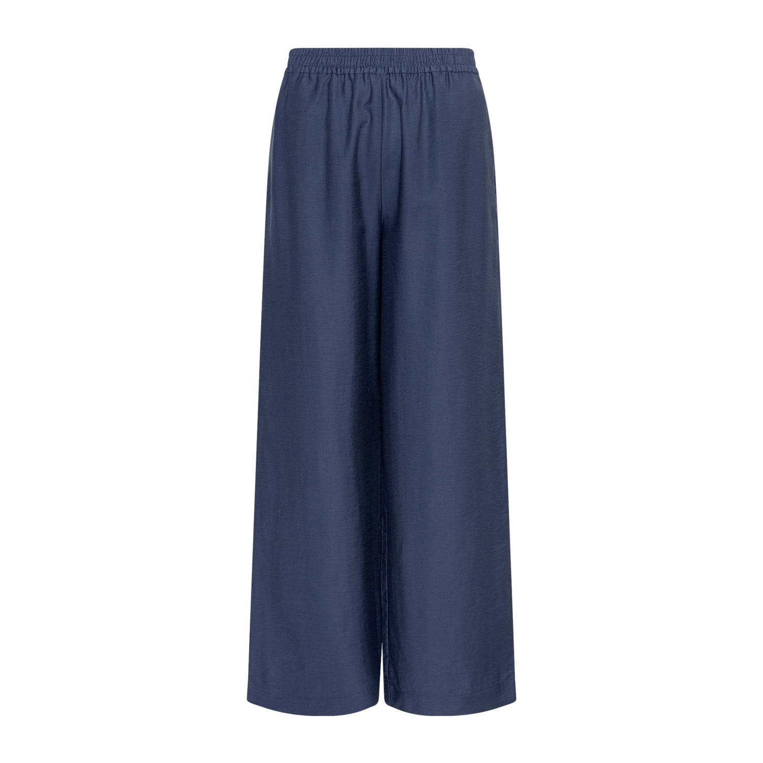 MSCH Copenhagen wide leg regular waist broek donkerblauw