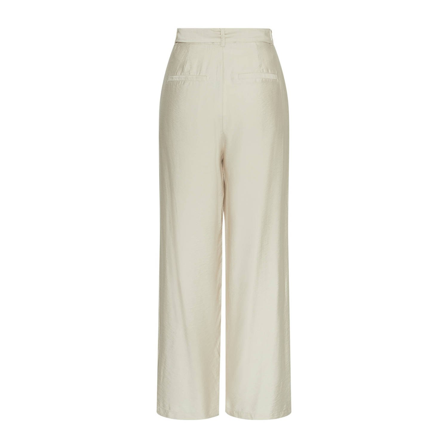 MSCH Copenhagen wide leg high waist pantalon ecru