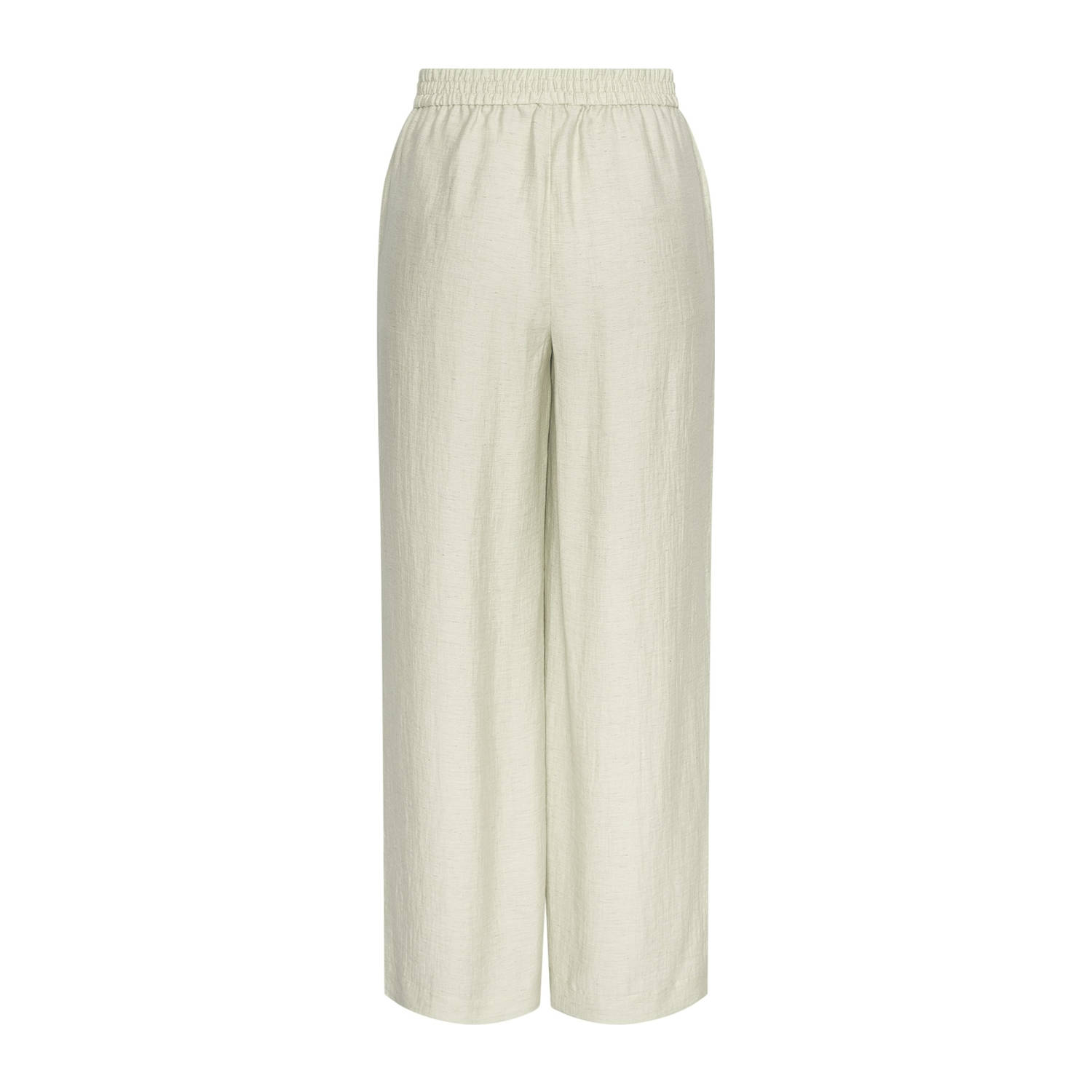 MSCH Copenhagen wide leg regular waist casual broek beige