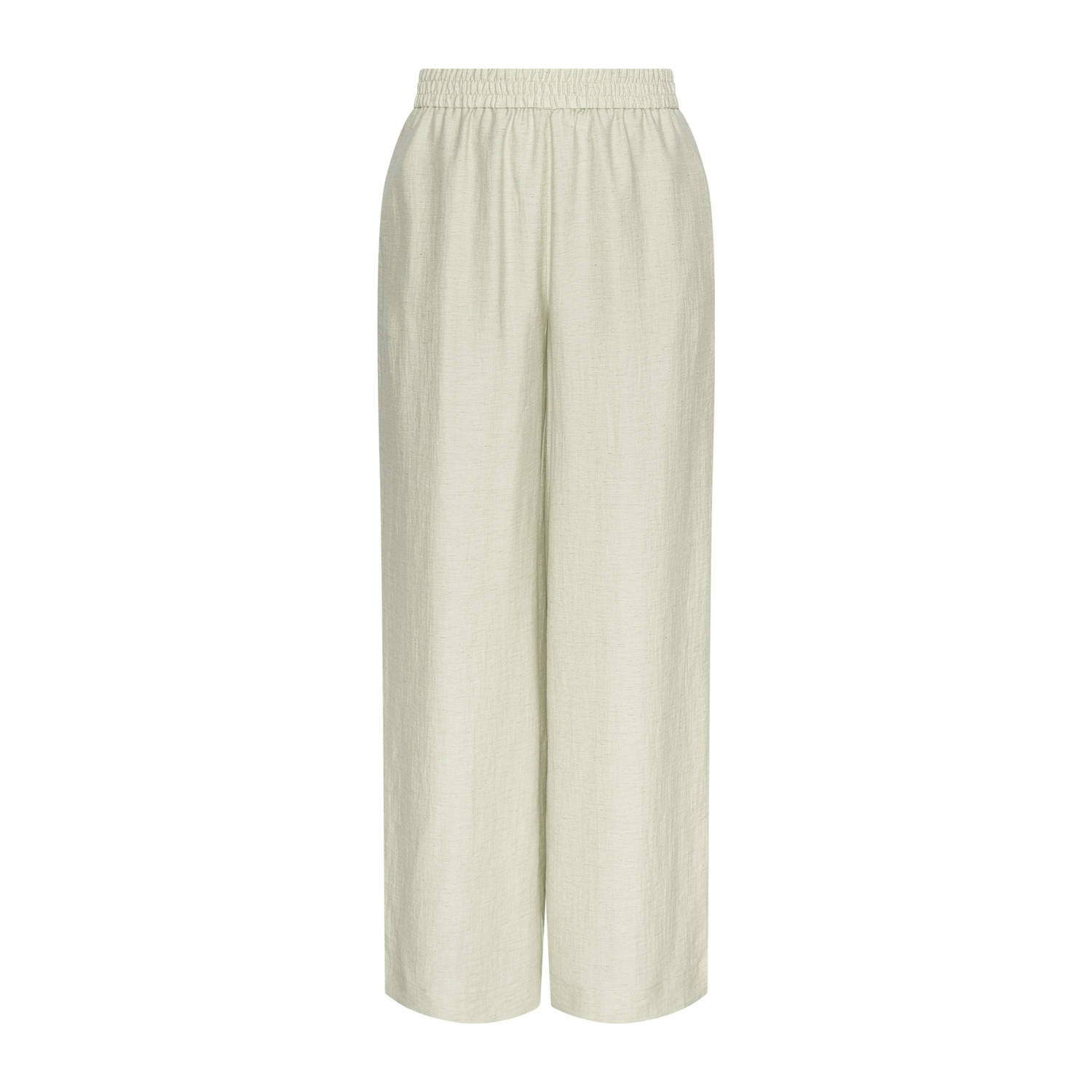 MSCH Copenhagen wide leg regular waist casual broek beige